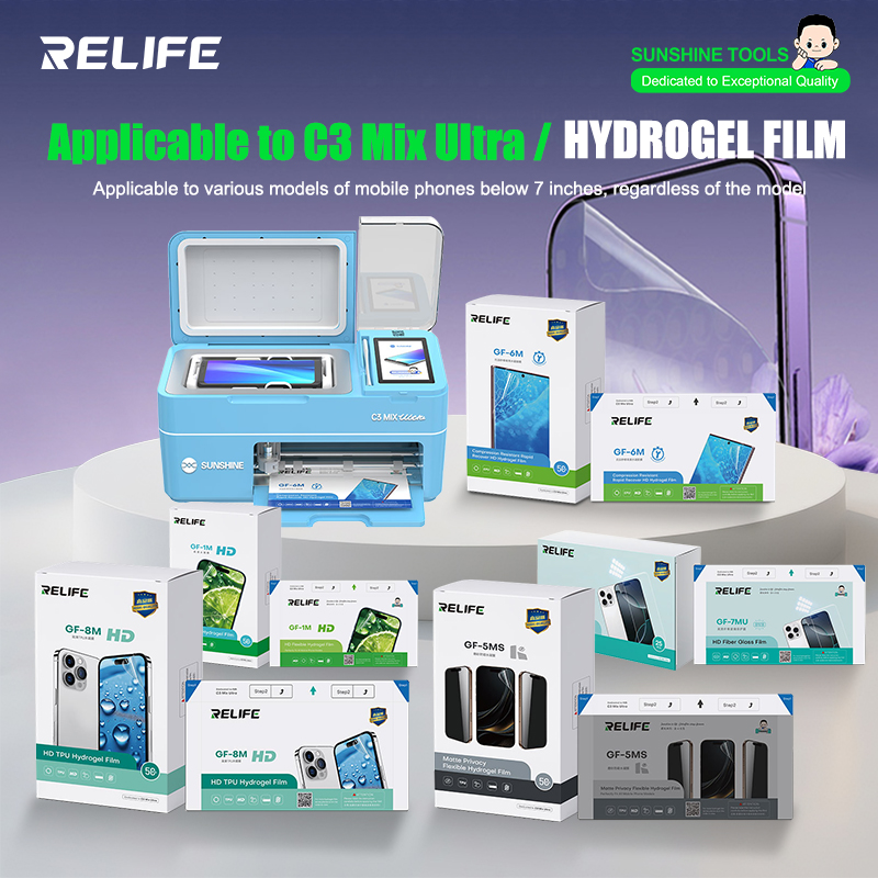 Screen Protector Cutter - RELIFE GF-1M GF-5MS Pellicola idrogel HD