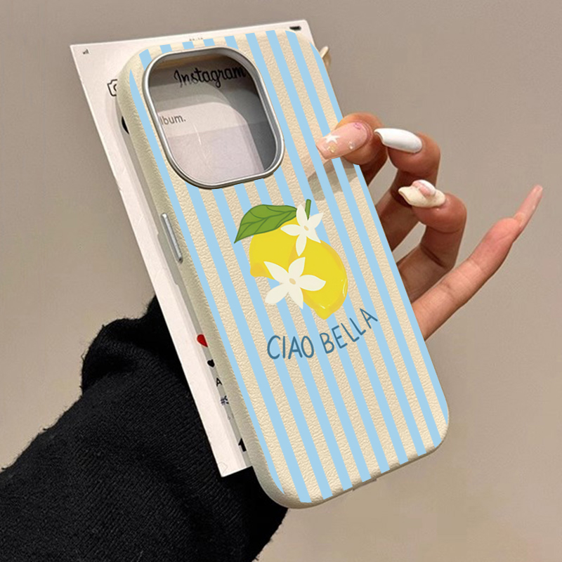 Samsung Galaxy S24 - Design retrò a strisce di limone