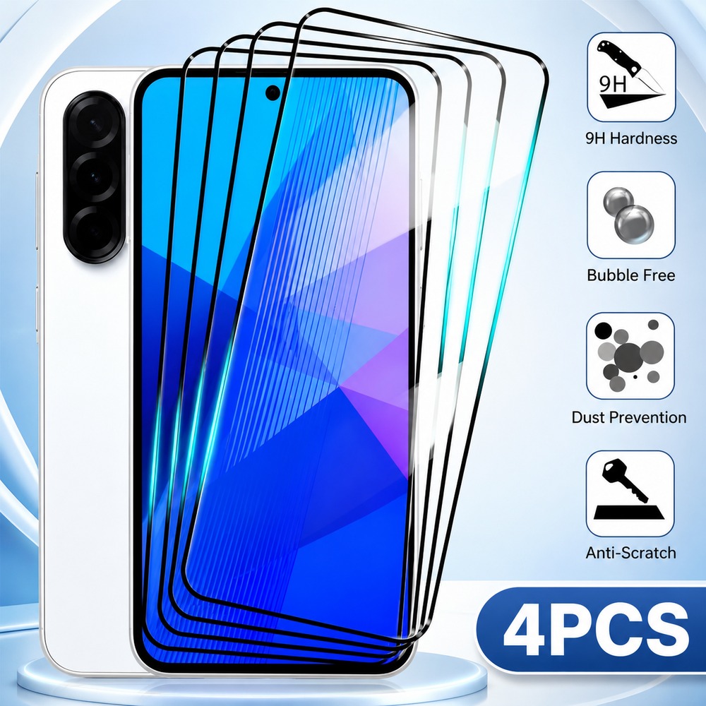 Realme C67 - 4 Pezzi di Vetro Temperato per