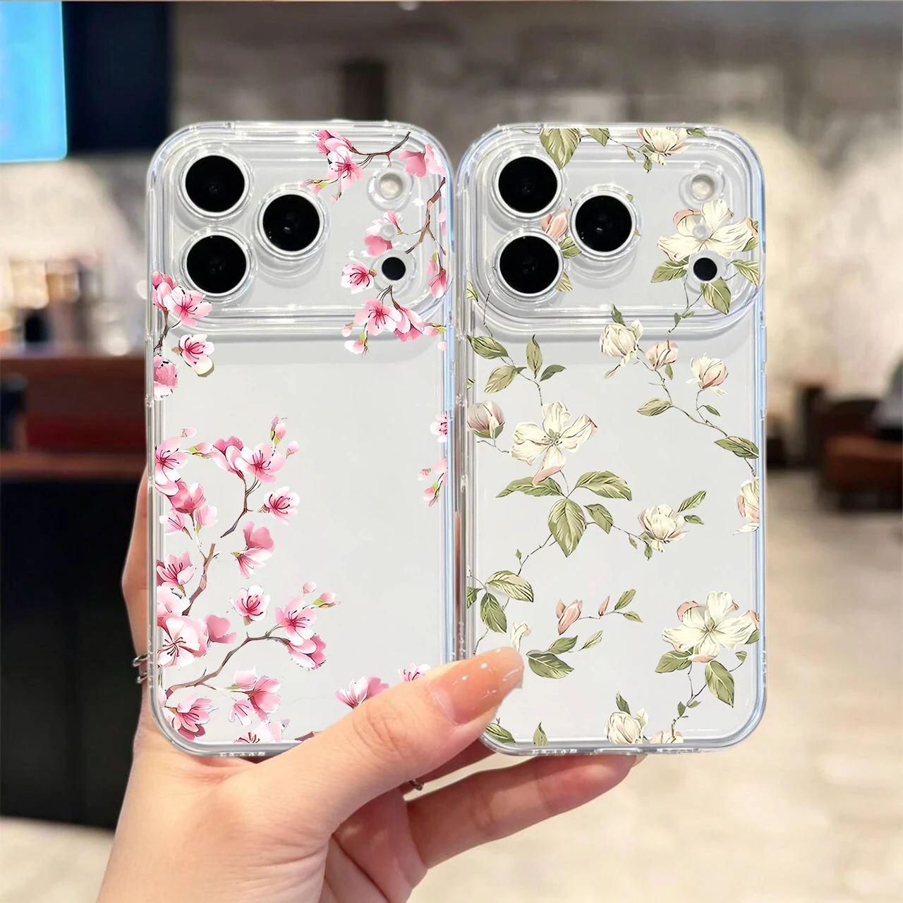 Vivo Y28 - Custodia Vibrante con Fiori di Pesco